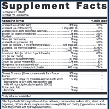 MetaGlycemX 120 tabs * Metagenics Supplement - Conners Clinic